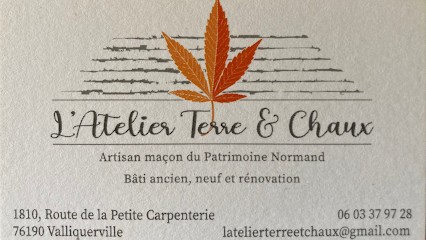 L'Atelier Terre & Chaux, Maçon à Valliquerville