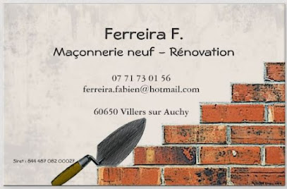 Ferreira F., Maçon à Villers-sur-Auchy