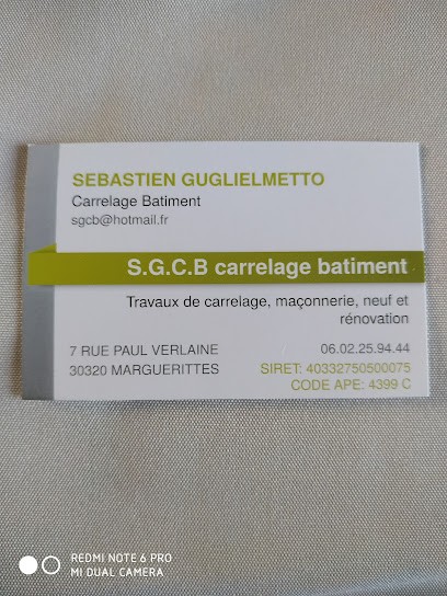 Guglielmetto Sebastien (sgcb), Maçon à Marguerittes