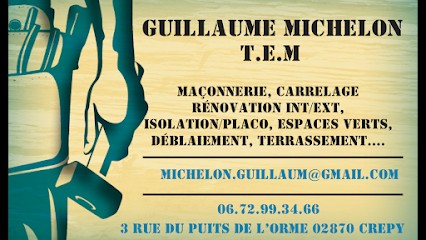 Guillaume Michelon T.E.M, Maçon à Crépy