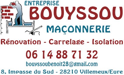 S.A.S BOUYSSOU BENOÎT maçonnerie, Maçon à Villemeux-sur-Eure