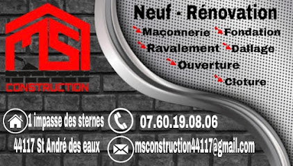 Ms Construction Maçon à Saint-André-des-Eaux