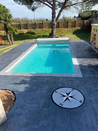 TML . Béton décoratif -Béton désactivé - Imprimé - maçonnerie, Maçon à Chanos-Curson